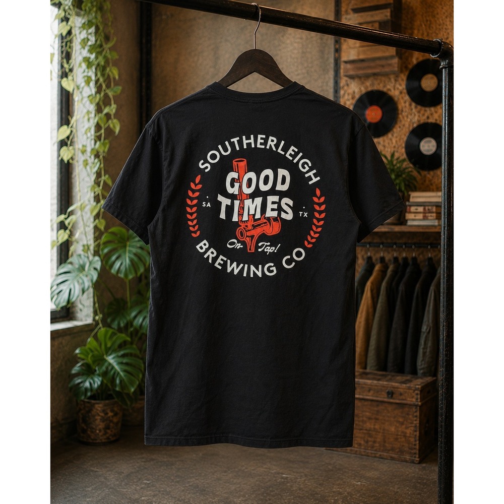 Barista Southerleigh Brewing Co Good Times On Tap Graphic T-Shirt Mens Large